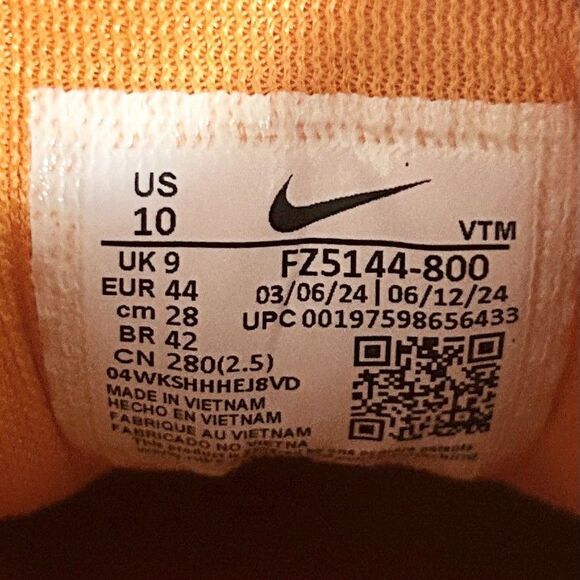 Nike NCAA Air Zoom Pegasus 41 “Tennessee” Men’s Size 10 Running Sneakers - Picture 8 of 8